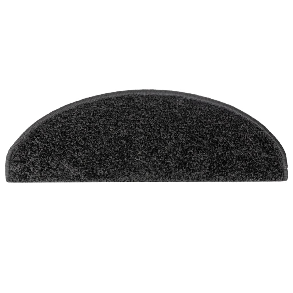 Tappetini Per Scale 15 Pz 65x21x4 Cm Nero Semicircolari Grandi - Image 5