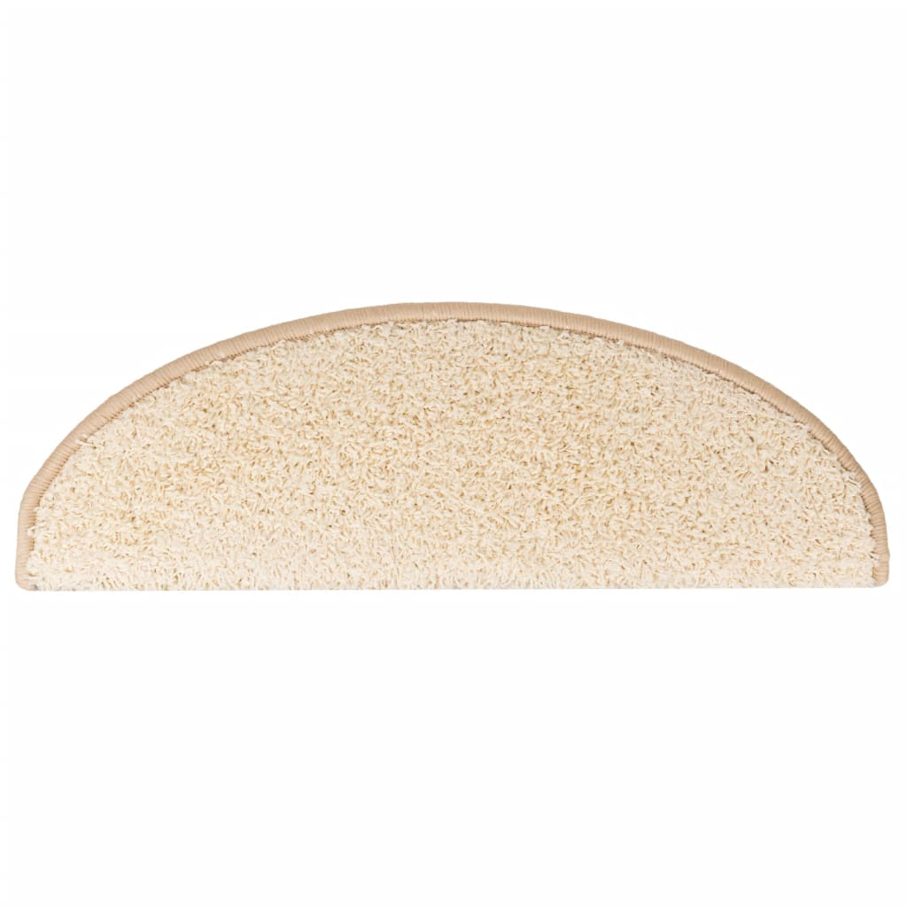 Tappetini Per Scale 15 Pz 65x21x4 Cm Crema Semicircolari Grandi - Image 2