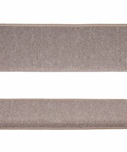 Tappetini Per Scale 15 Pz 65x21x4 Cm Marrone Chiaro