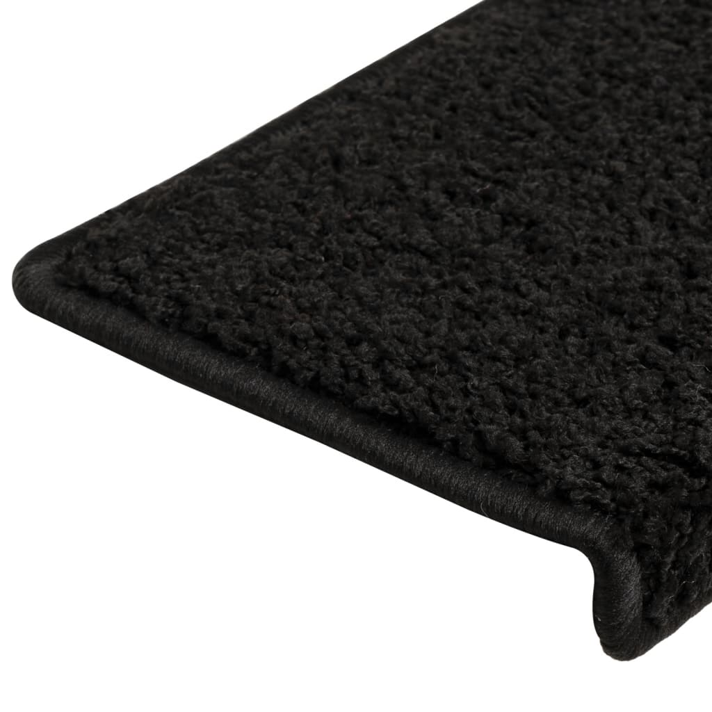 Tappetini Per Scale 15 Pz 65x21x4 Cm Nero Bordo Rettangolare - Image 3