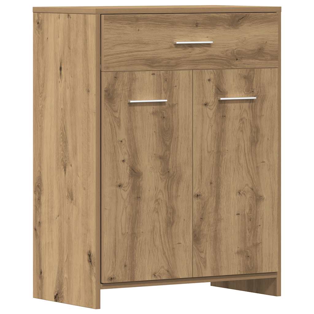 Set Mobili Da Bagno 4 Pz Rovere Artigianale Legno Multistrato - Image 4