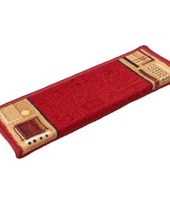 Tappetini Per Scale Autoadesivi 10 Pz 65x21x4 Cm Rossi