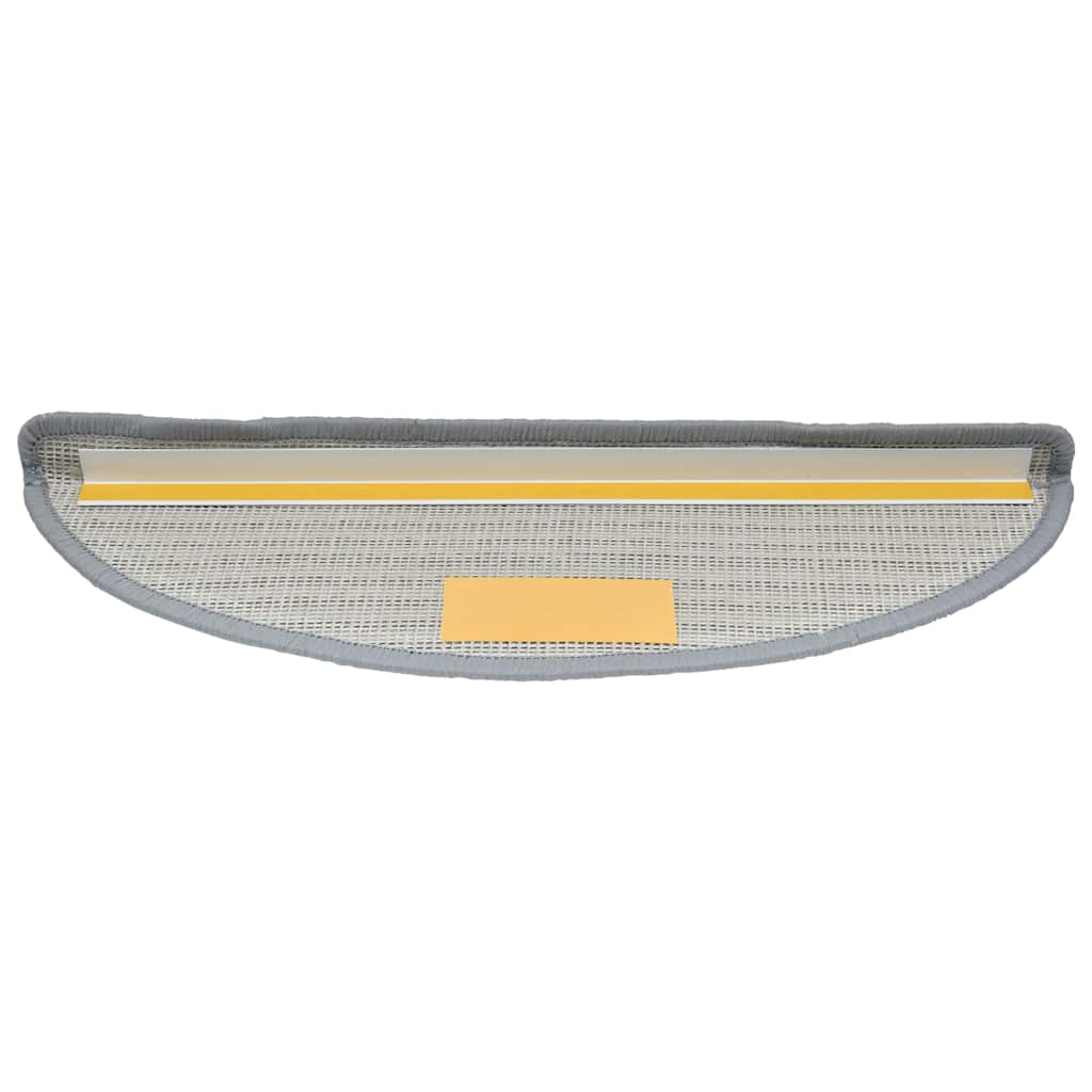 Tappetini Per Scale 30 Pz 56x17x3 Cm Grigio Semicircolari - Image 4