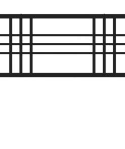 Testiera In Metallo Nero 90 cm