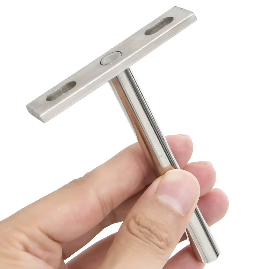 Staffe Mensole Galleggianti 12pz Ø10x100 Mm Acciaio Al Carbonio