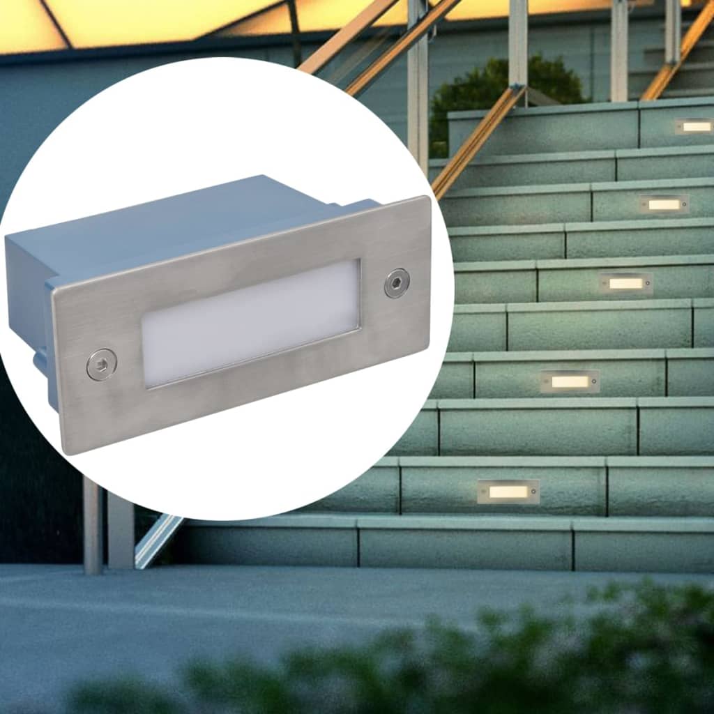 Lampade Da Incasso A Led 6 Pz Per Scale 44x111x56 mm