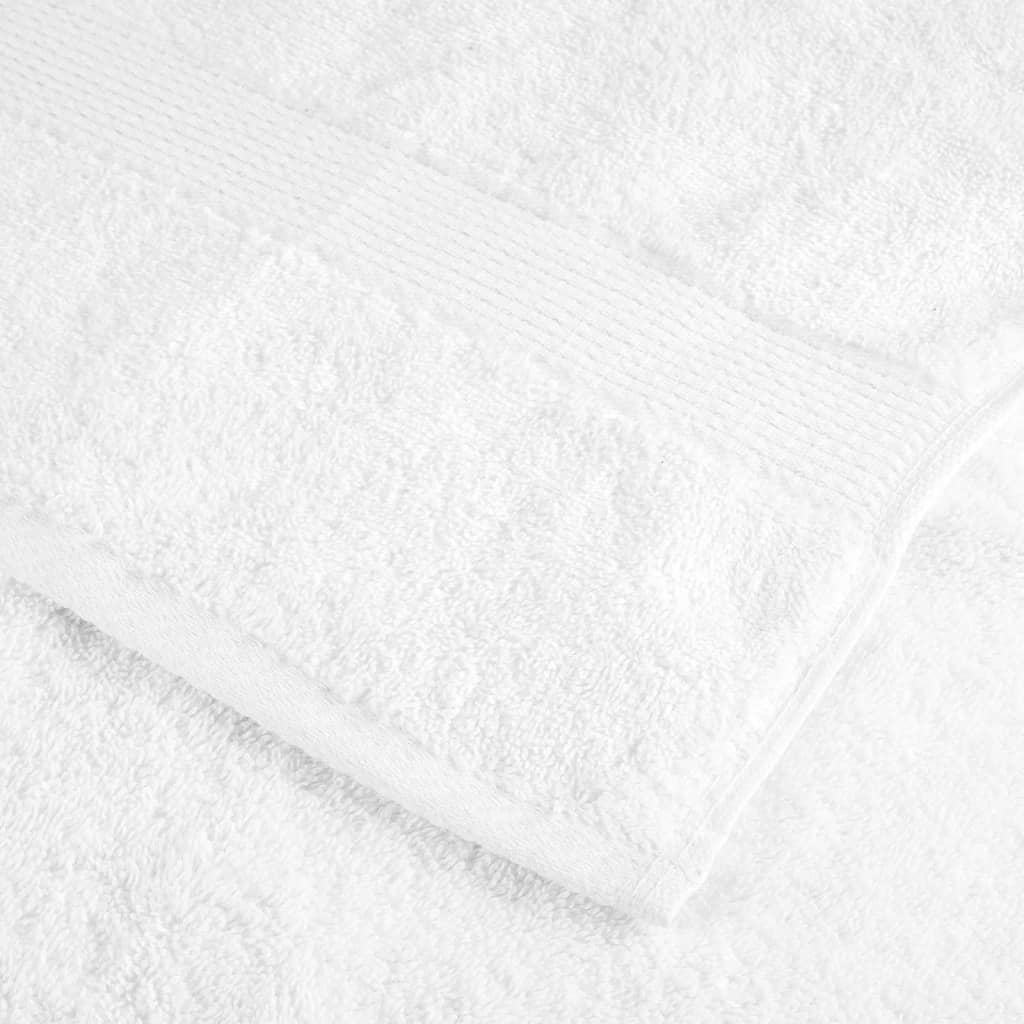 Asciugamani Ospiti Solund 2 Pz Bianchi 30x50 Cm 600gsm