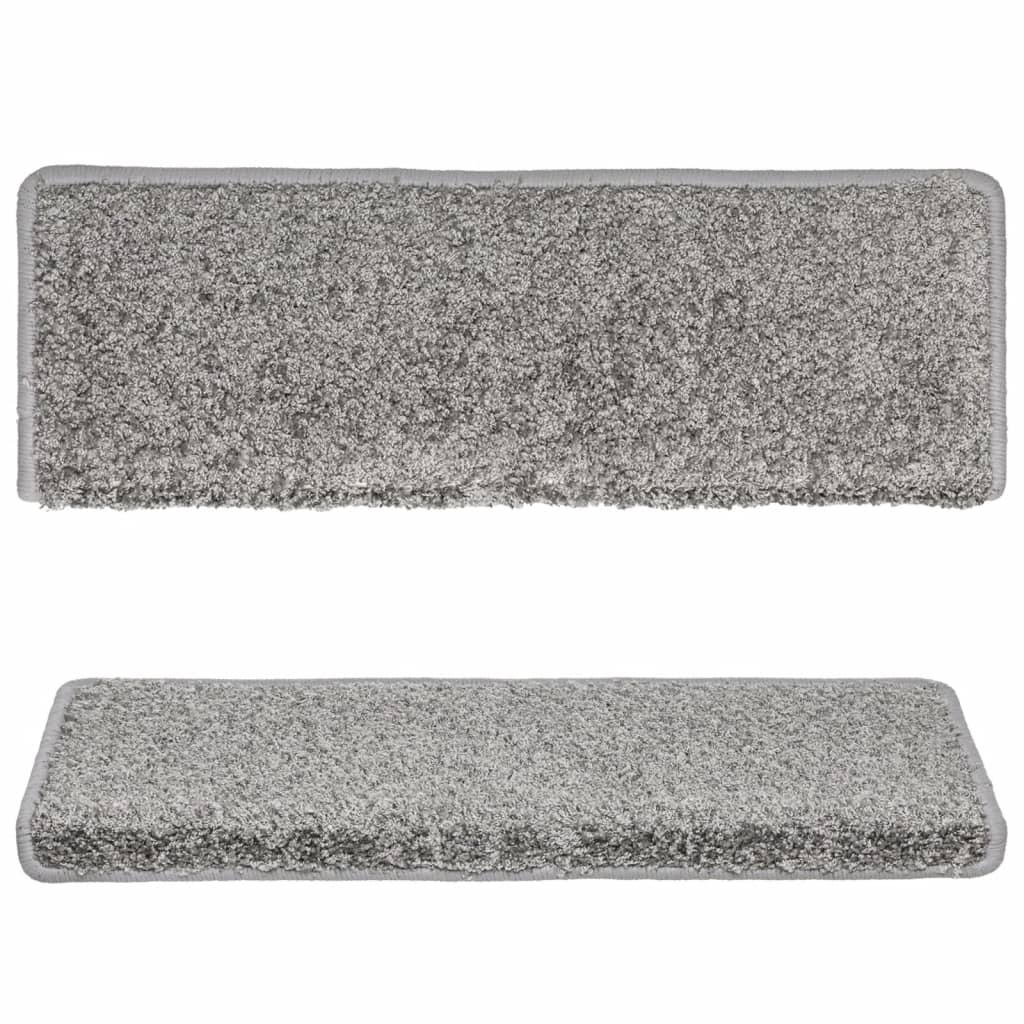 Tappetini Per Scale 10 Pz 65x21x4 Cm Grigio Bordo Rettangolare - Image 2