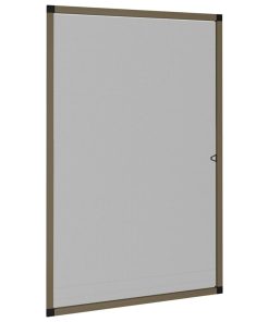 Zanzariera Per Finestre Marrone 90x120 cm