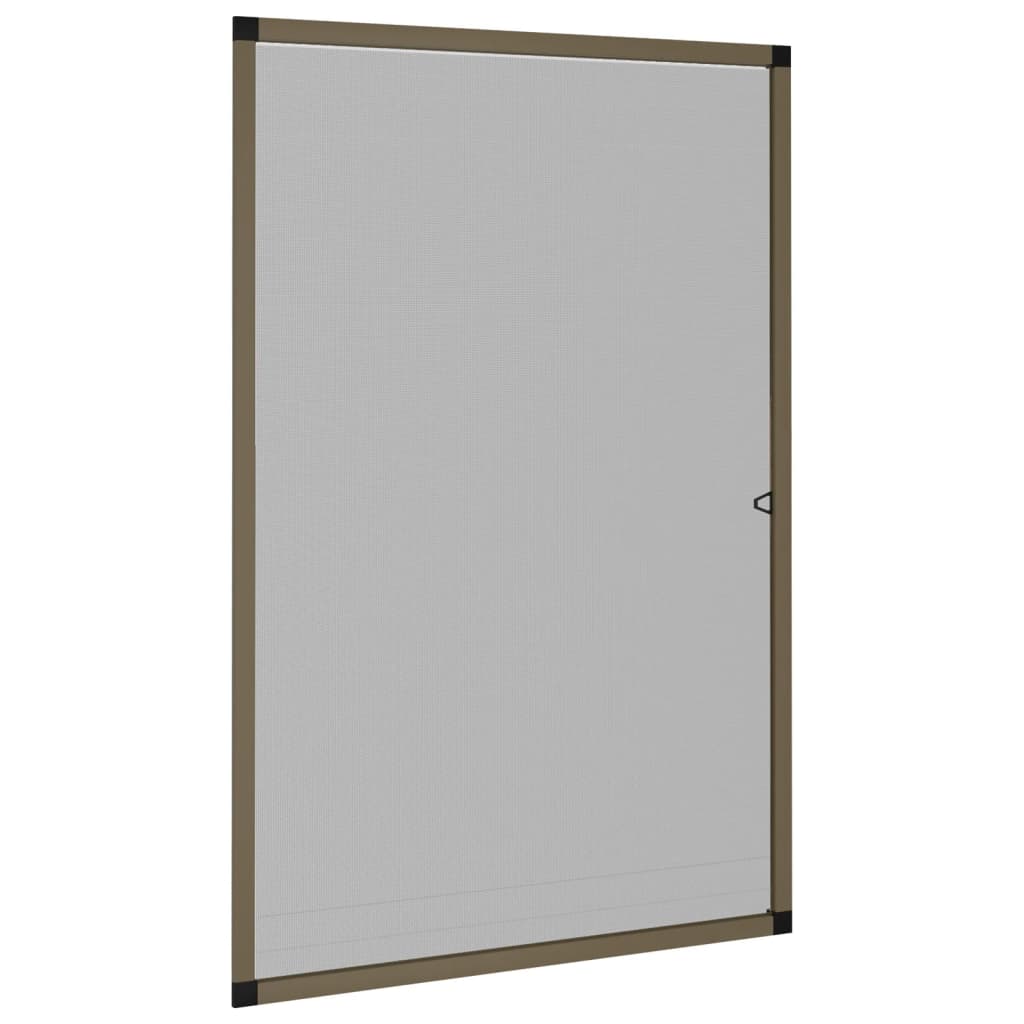 Zanzariera Per Finestre Marrone 90x120 cm