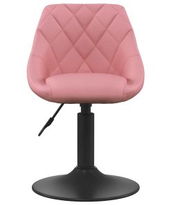 Sedie Da Pranzo Girevoli 2 Pz Rosa In Velluto
