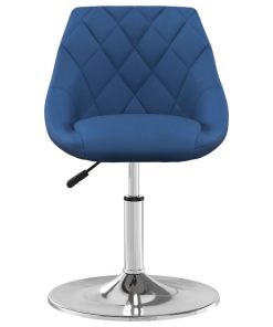 Sedie Da Pranzo Girevoli 2 Pz Blu In Velluto