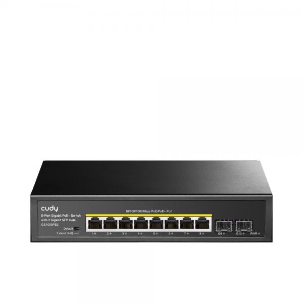 Cudy Gs1008ps2 - 8-Port Gigabit Poe+ Switch With 2 Gigabit Sfp Slot 120w