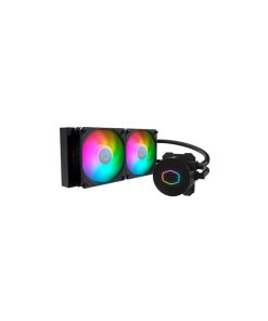 Cooler Master Dissipatore A Liquido Masterliquid 240 Core Ii Skt Universale 2x120mm Argb Fans, Nero
