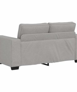 Set Di Divani 2 Pz Con Cuscini Grigio Nuvola In Tessuto