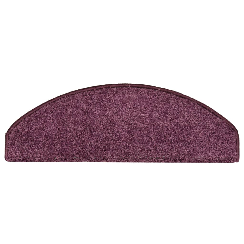 Tappetini Per Scale 15 Pz 65x21x4 Cm Viola Scuro Semicircolari Grandi - Image 6