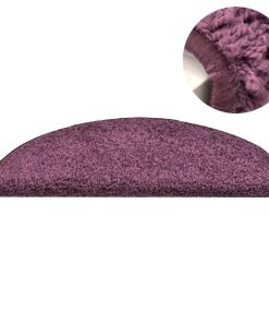 Tappetini Per Scale 15 Pz Viola Scuro 56x17x3 cm