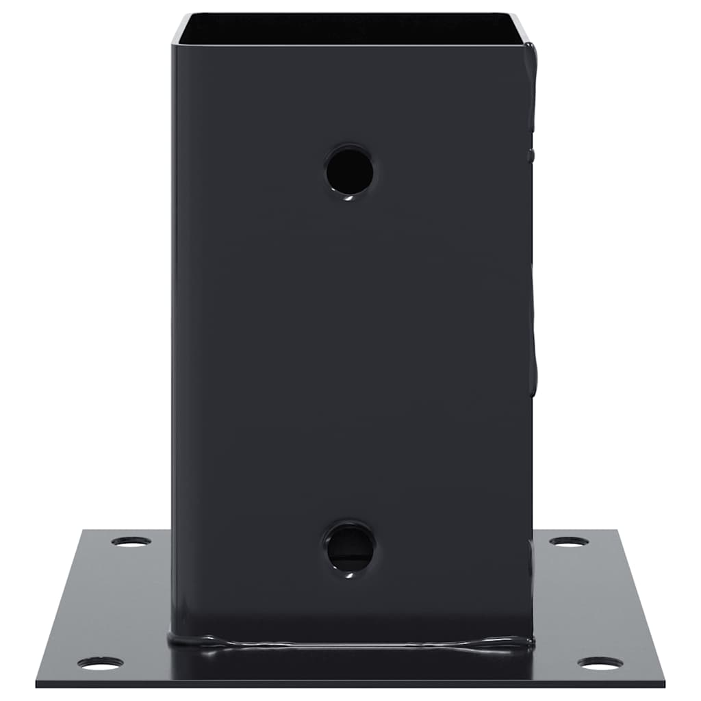 Basi Per Pali Quadrati 12 Pz 91x91mm Acciaio Verniciato Polvere - Image 4