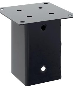 Basi Per Pali Quadrati 12 Pz 91x91mm Acciaio Verniciato Polvere