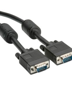 Roline Cavo Di Rete Hq Vga Cable+ Ferrite, Ddc, Hd15, M/m, 6 M Nero