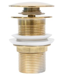 Scarico A Pressione Senza Troppopieno Oro 6,4x6,4x9,1 cm