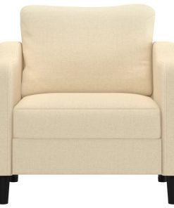 Poltrona Crema 60 Cm In Tessuto