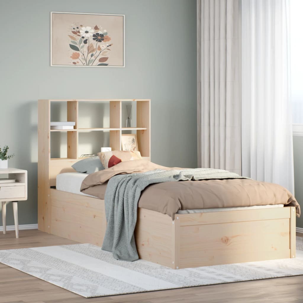 Letto Senza Materasso 90x190 Cm In Legno Massello Di Pino