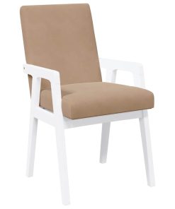 Sedie Da Pranzo Con Cuscini 2 Pz Bianco Legno Massello Di Hevea