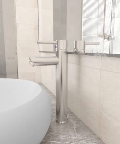 Rubinetto Miscelatore Da Bagno Argento 12x30 cm
