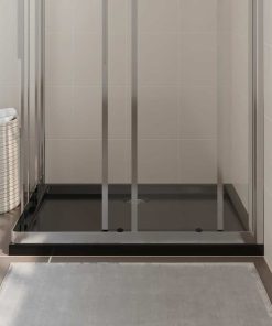 Piatto Doccia In Abs Rettangolare Nero 80x90 cm