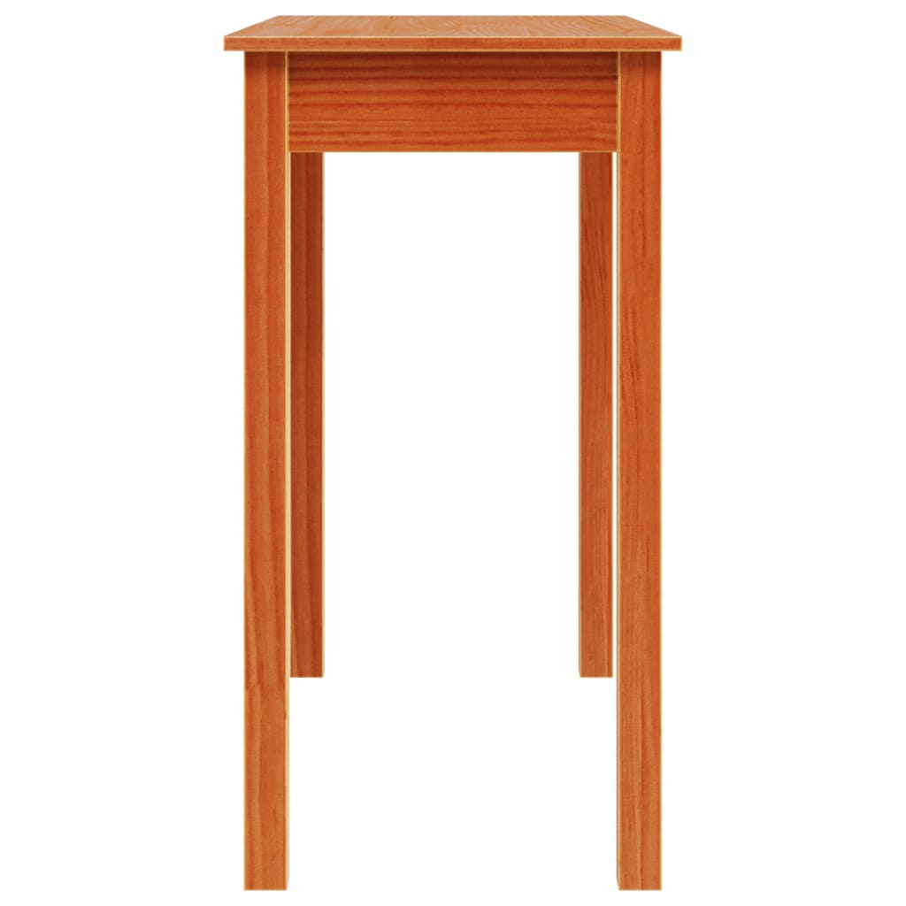 Tavolo Consolle Marrone Cera 80x40x75cm Legno Massello Di Pino - Image 6