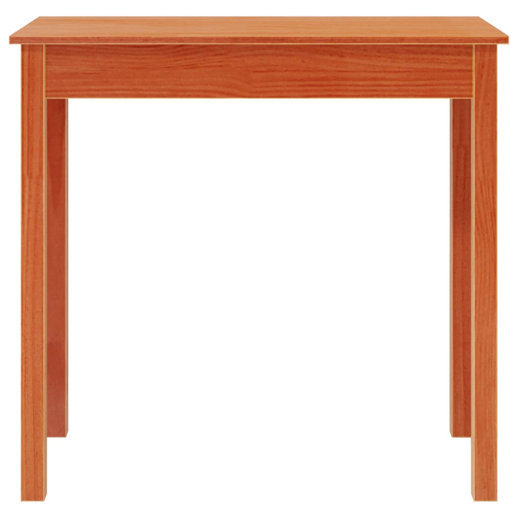 Tavolo Consolle Marrone Cera 80x40x75cm Legno Massello Di Pino - Image 4