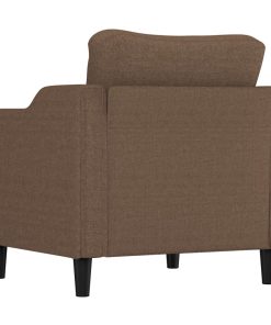 Poltrona Marrone 60 Cm In Tessuto