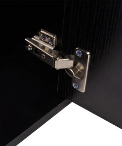 Set Mobili Da Bagno 11 Pz Con Lavabo E Rubinetto Nero