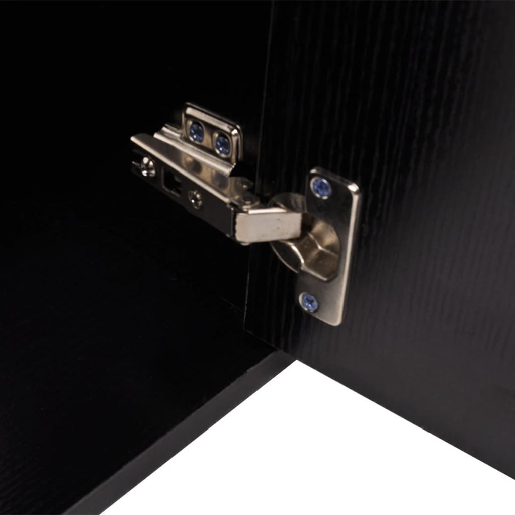 Set Mobili Da Bagno 11 Pz Con Lavabo E Rubinetto Nero