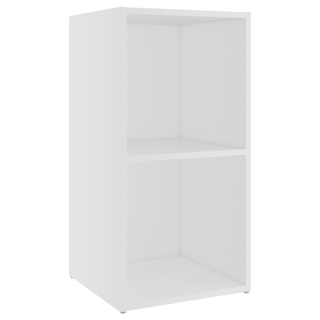 vidaXL Muebles de salón 4 pzas madera ingeniería blanco 72x35x36,5 cm
