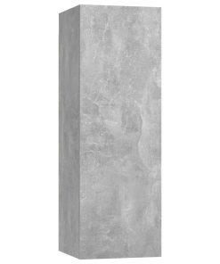 vidaXL Mueble de pared de TV madera contrachapada gris hormigón