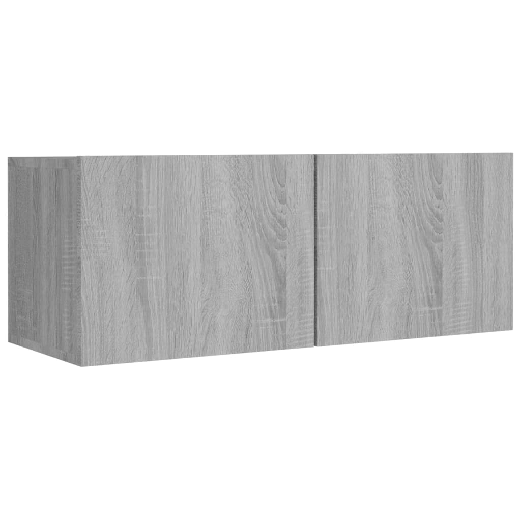 vidaXL Set de muebles para TV 8 pzas madera contrachapada gris Sonoma