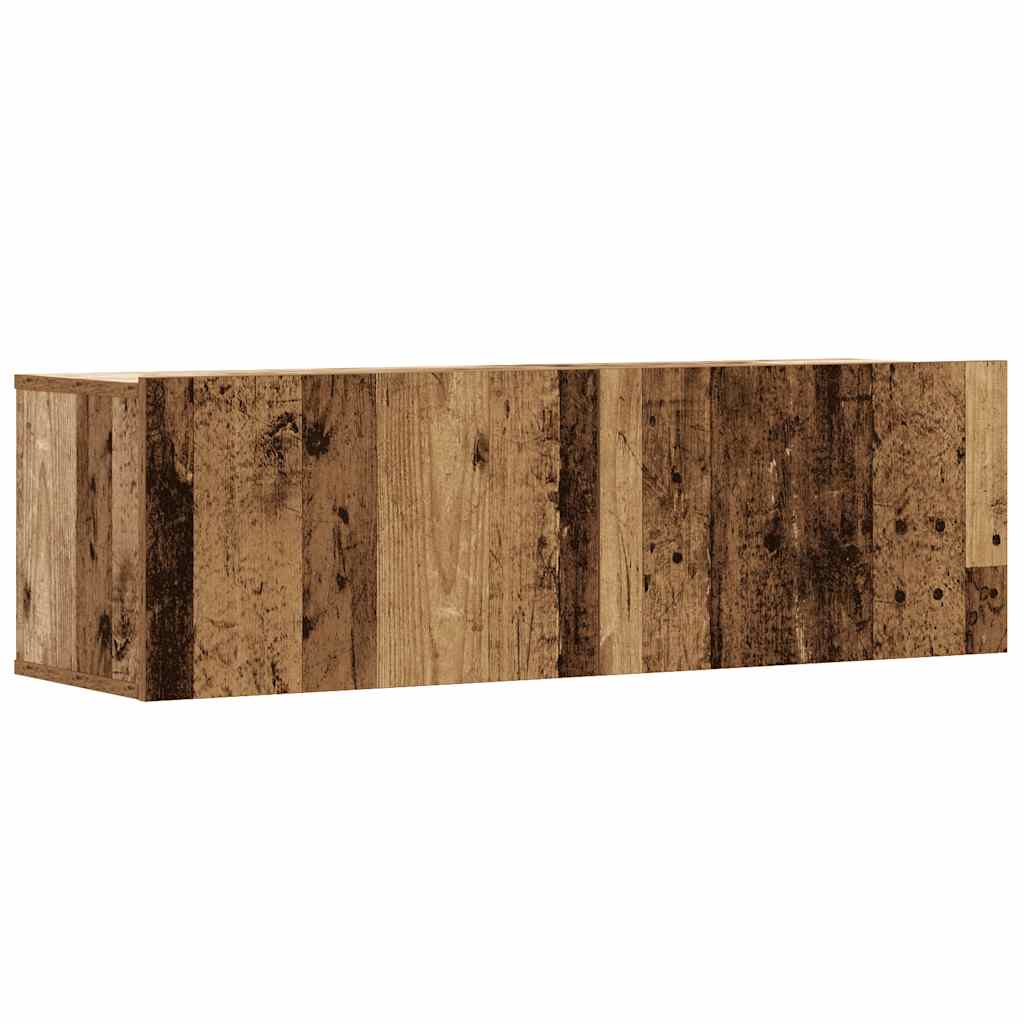vidaXL Conjunto de mueble de TV 6 piezas montado la pared madera vieja