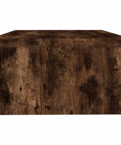 vidaXL Soporte monitor madera contrachapada roble ahumado 42x24x13 cm