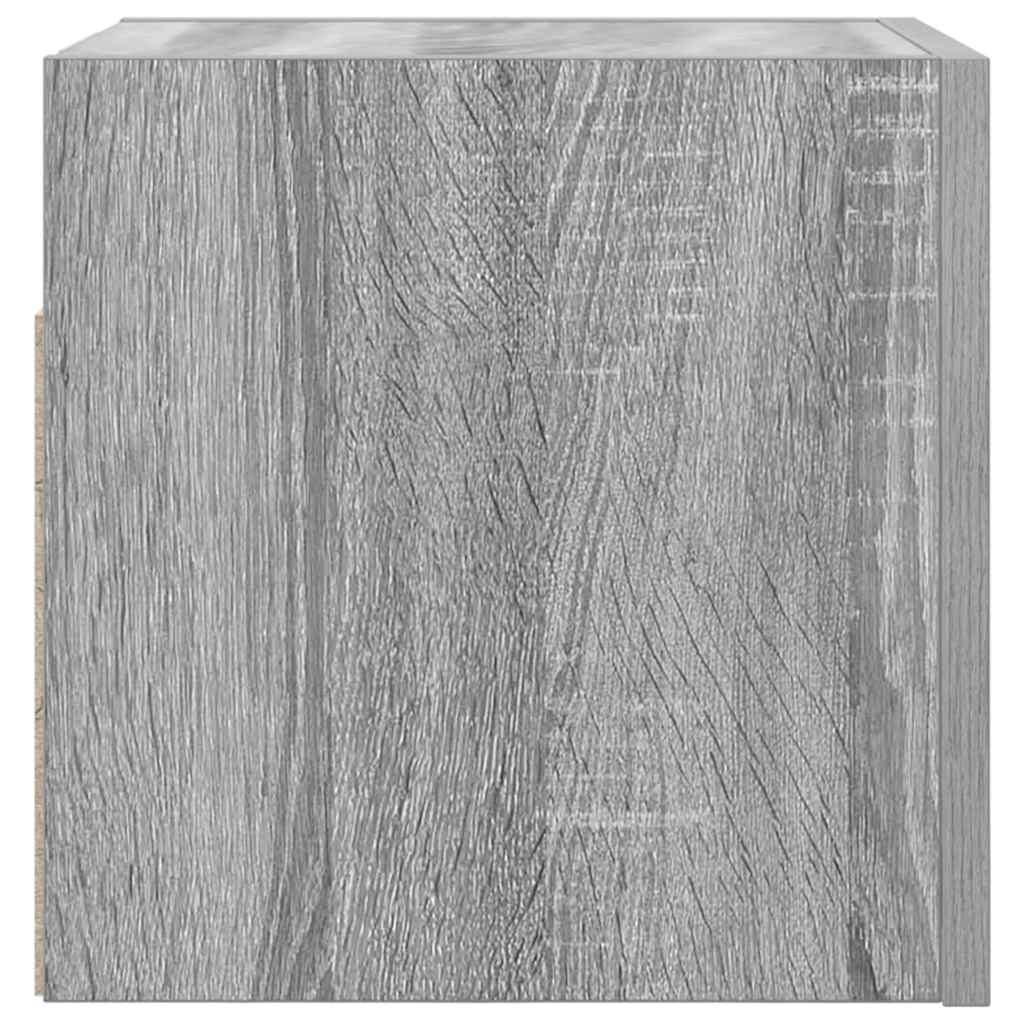 vidaXL Muebles para TV de pared 4 uds gris Sonoma 30,5x30x30 cm