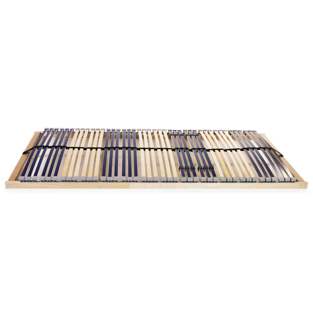 vidaXL Somier de láminas sin colchón con 42 listones 7 zonas 100x200cm
