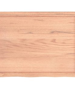 vidaXL Tablero mesa madera roble tratada marrón claro 80x60x(2-4) cm