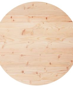 vidaXL Tablero de mesa redondo madera maciza de pino Ø70x3 cm