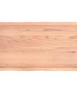 vidaXL Tablero mesa madera tratada borde natural marrón 100x50x(2-4)cm
