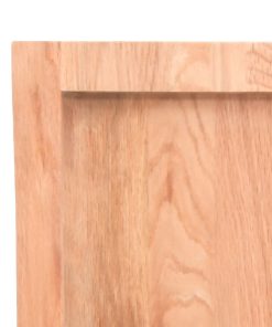 vidaXL Tablero mesa madera tratada borde natural marrón 140x60x(2-4)cm