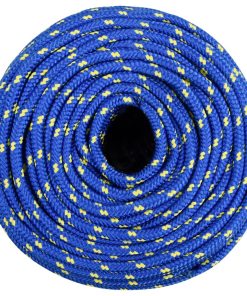 vidaXL Cuerda de barco polipropileno azul 10 mm 500 m