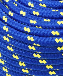 vidaXL Cuerda de barco polipropileno azul 12 mm 100 m