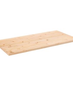 vidaXL Tablero de escritorio madera maciza de pino 100x50x2,5 cm