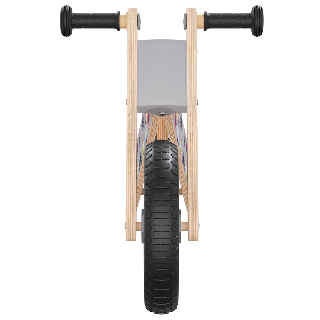 vidaXL Bicicleta de equilibrio para niños estampado gris